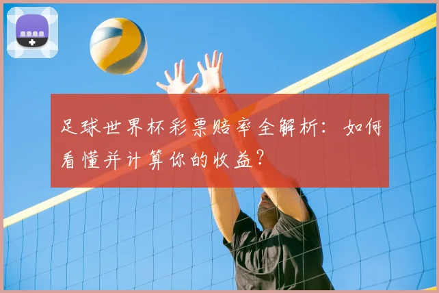 足球世界杯彩票赔率全解析：如何看懂并计算你的收益？